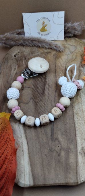 Attache tétine Minnie crochet 