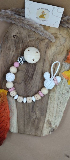 Attache tétine Minnie crochet 