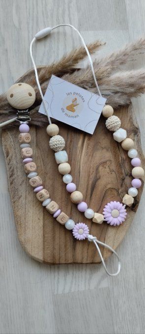 Attache tétine et collier d'allaitement 
