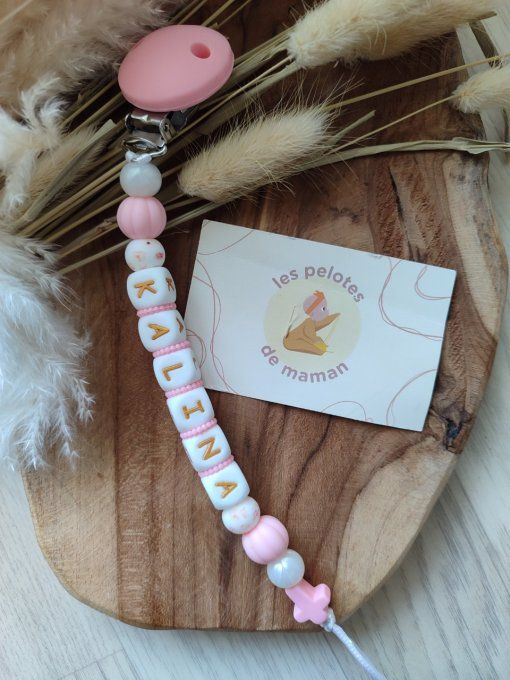 Attache tétine personnalisée 