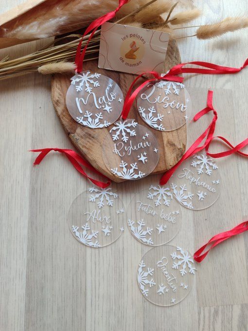 Boule de noël personnalisable 
