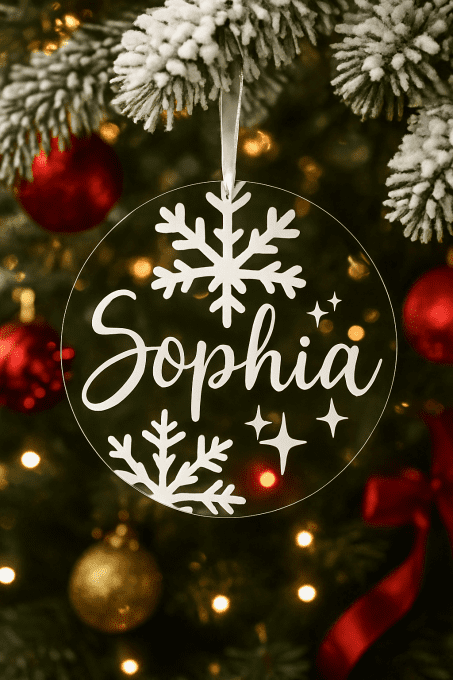 Boule de noël personnalisable 